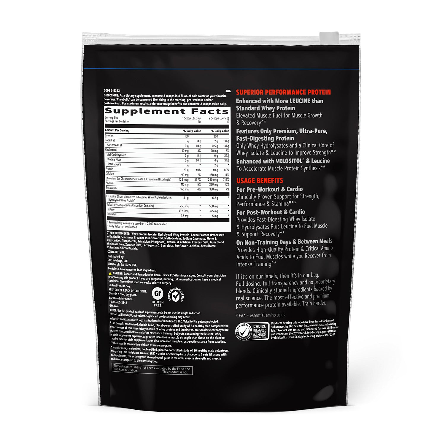 GNC AMP® Wheybolic®