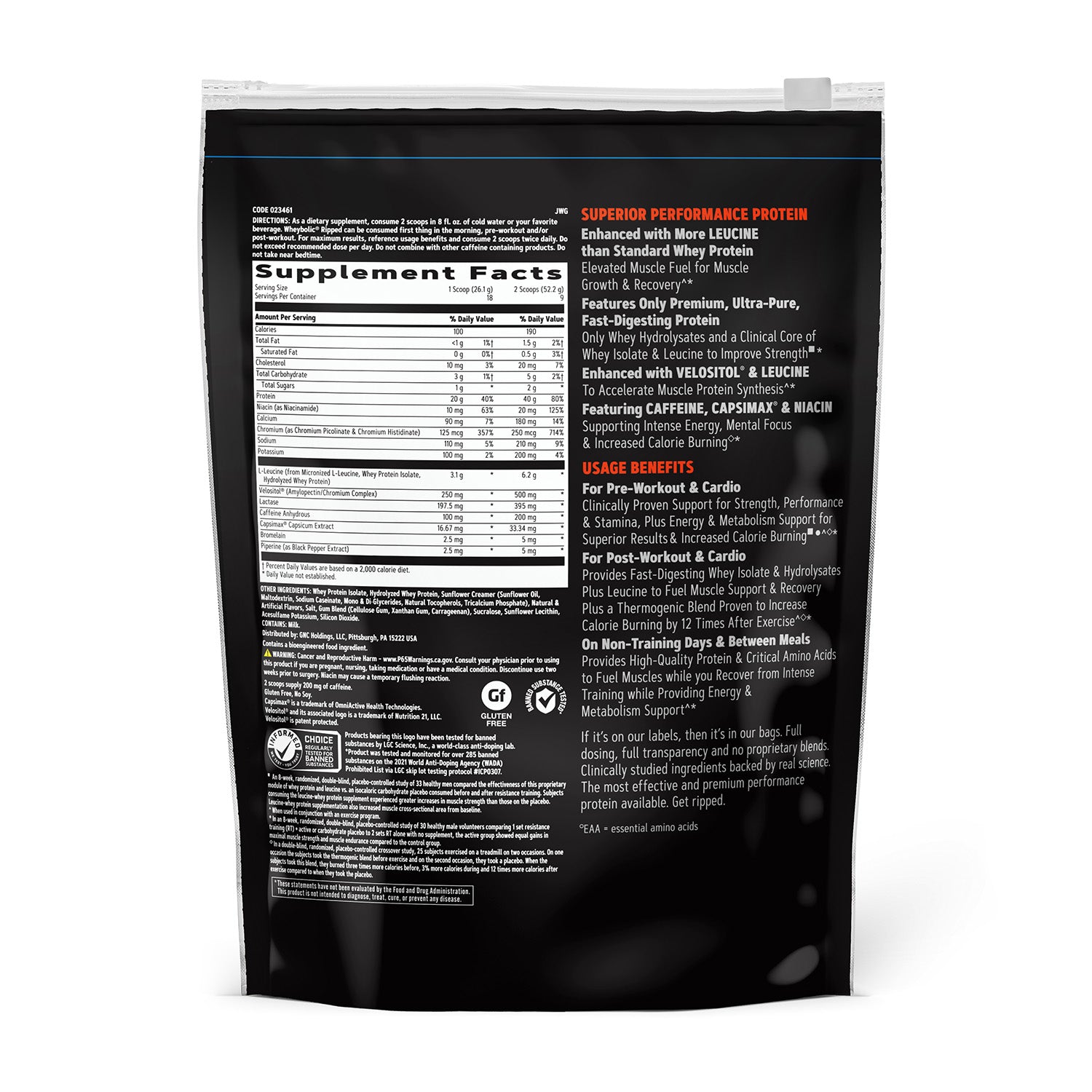 GNC AMP® Wheybolic™ Ripped