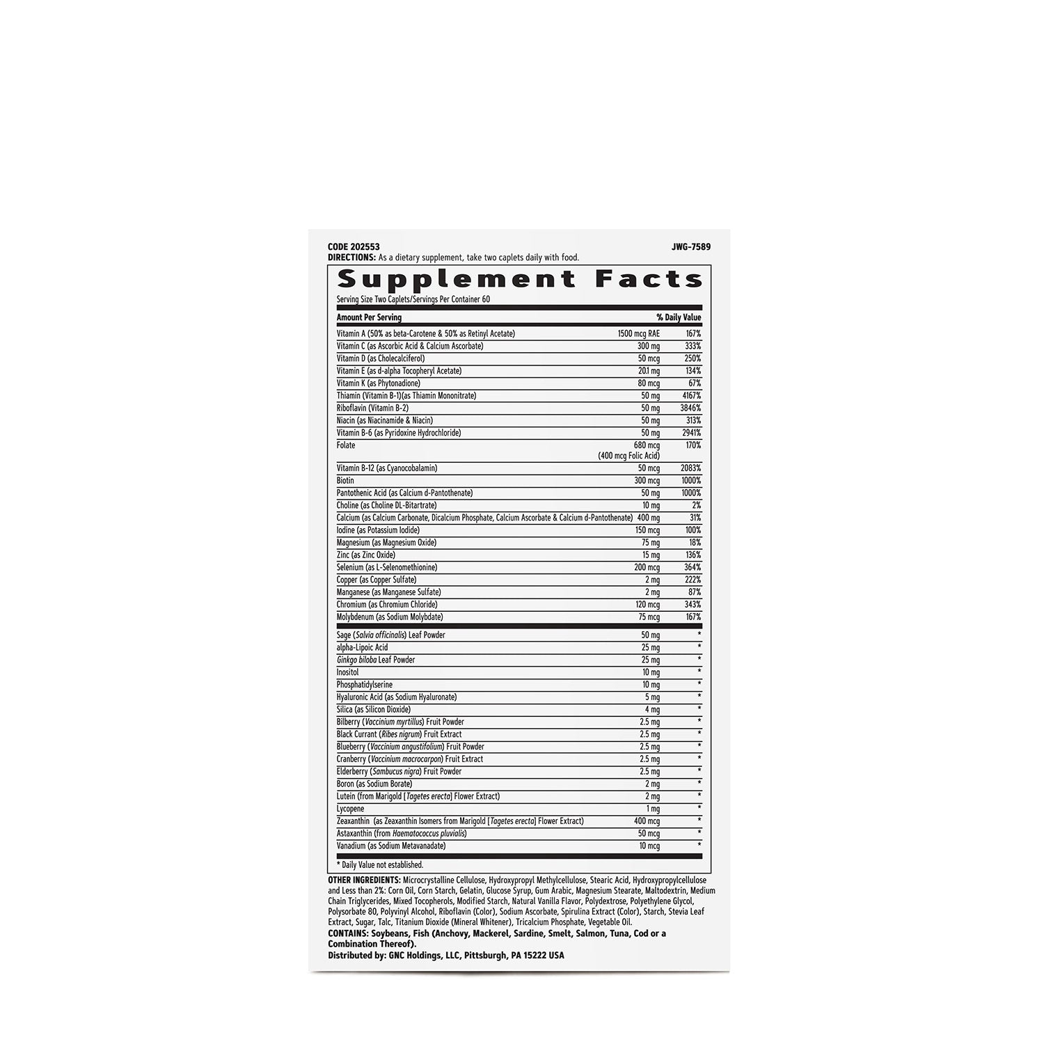 GNC Women's Multivitamin 50 Plus