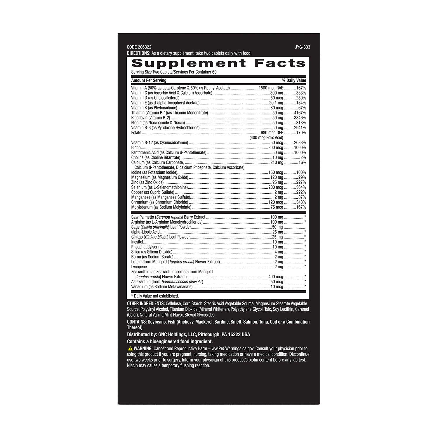 GNC Mega Men® 50 Plus Multivitamin Time-Release