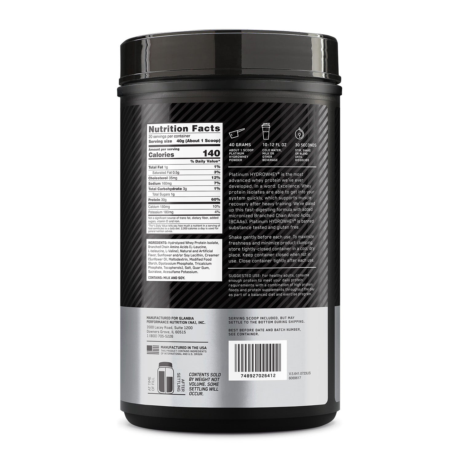 Optimum Nutrition® Platinum Hydro Whey®
