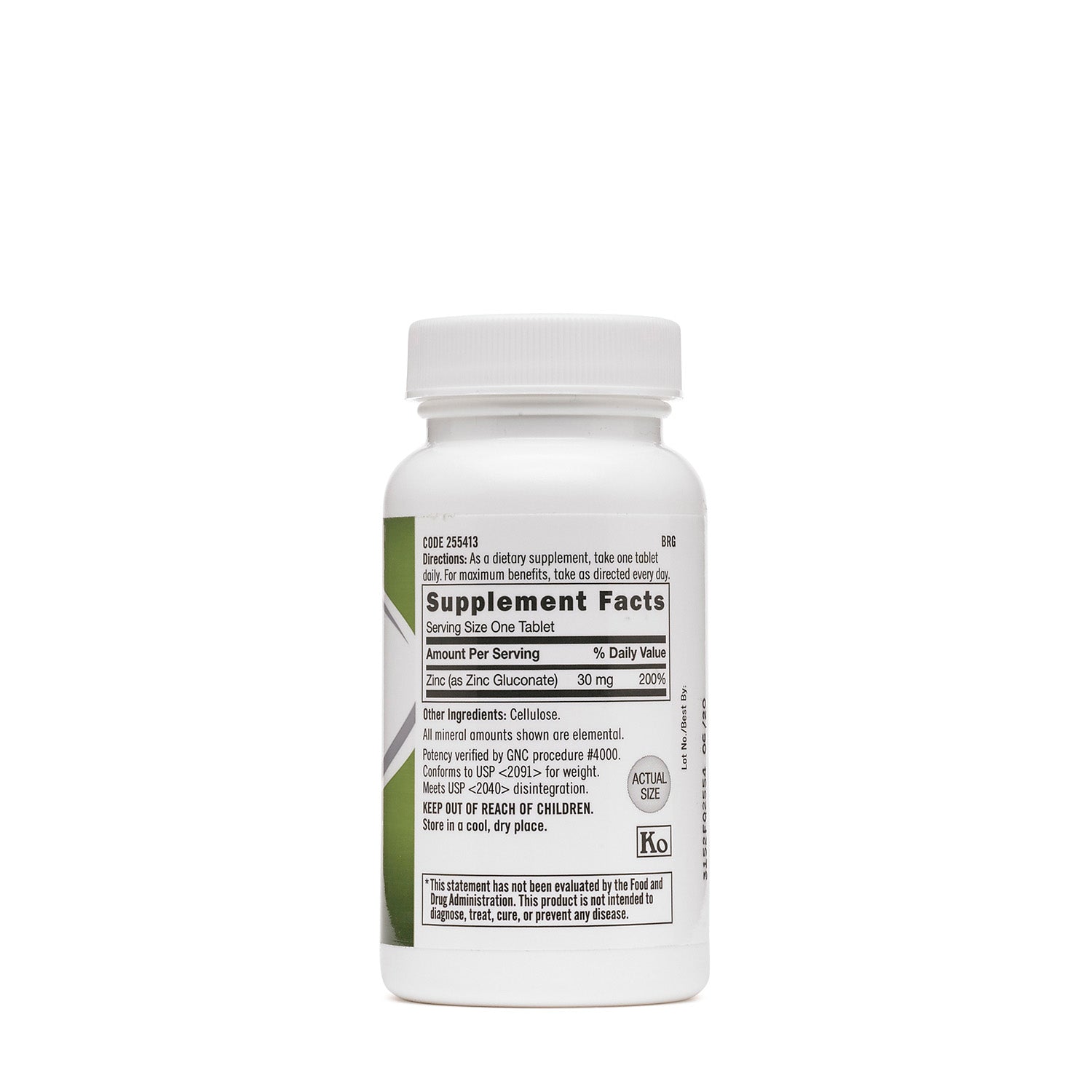 GNC Zinc 30 mg