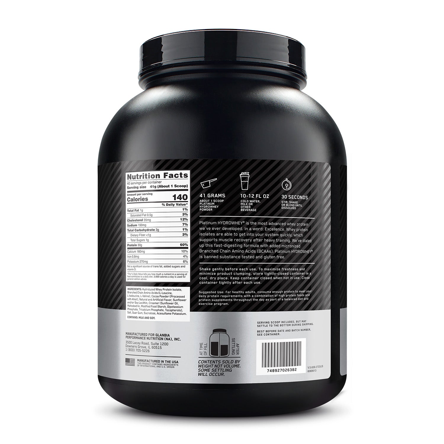 Optimum Nutrition® Platinum Hydro Whey®