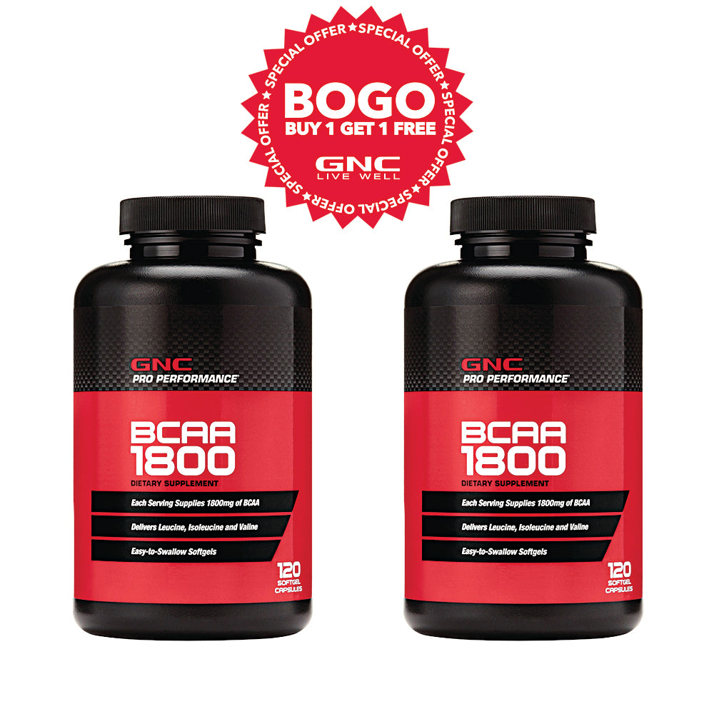 GNC Pro Performance® BCAA 1800 mg (Buy 1 Get 1)