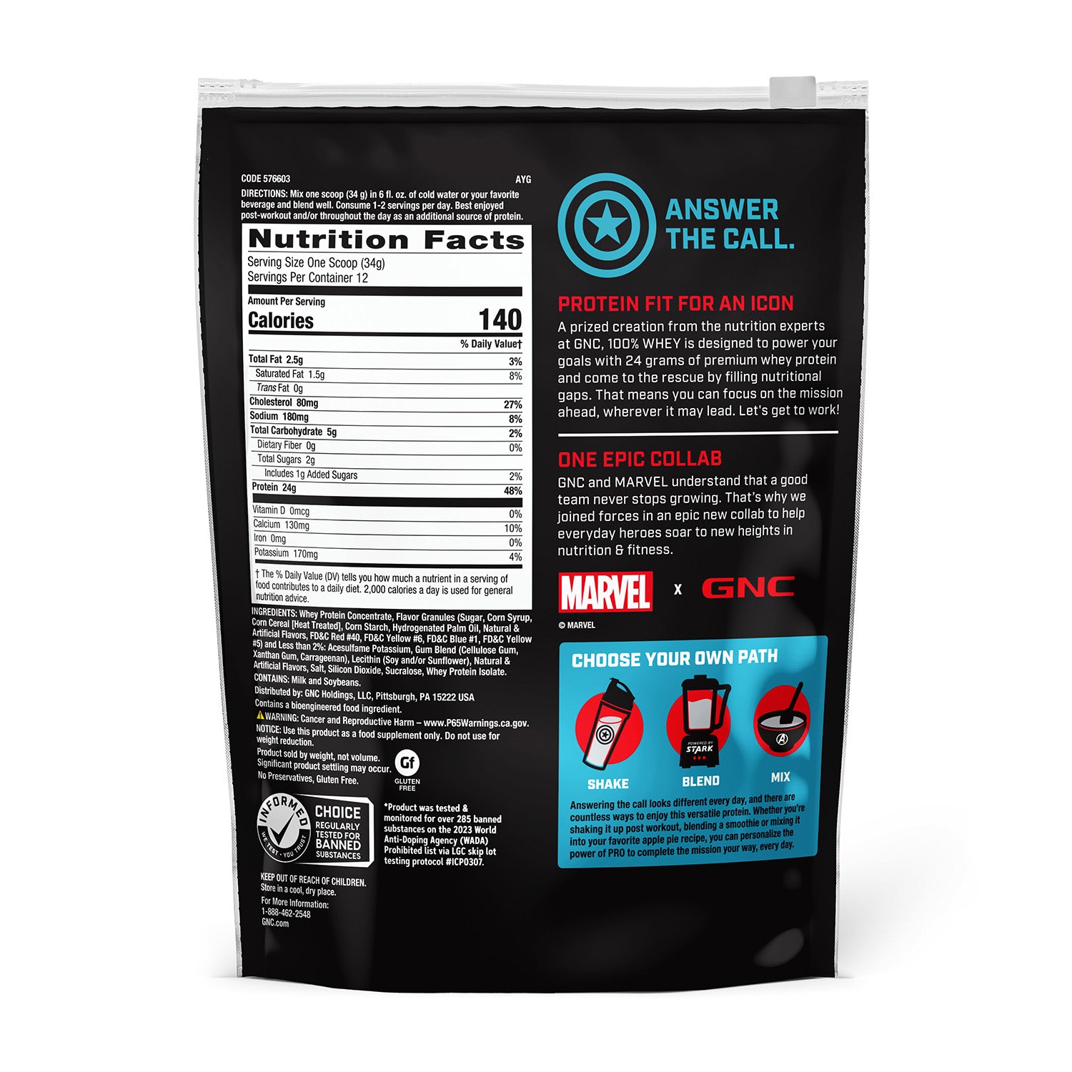 GNC Pro Performance® 100% Whey Marvel