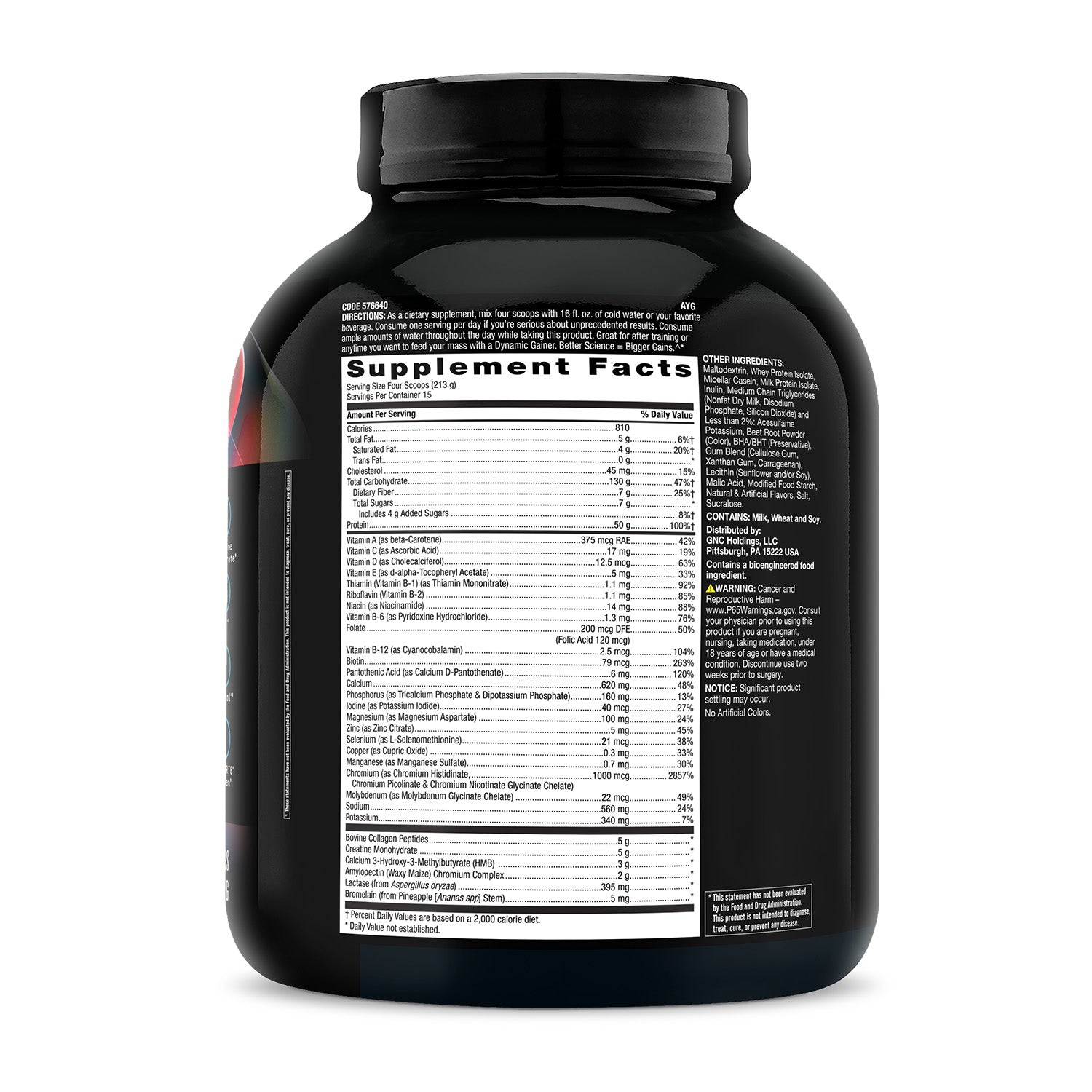 GNC Beyond Raw® Dynamic Gainer High-Tech Mass Gainer