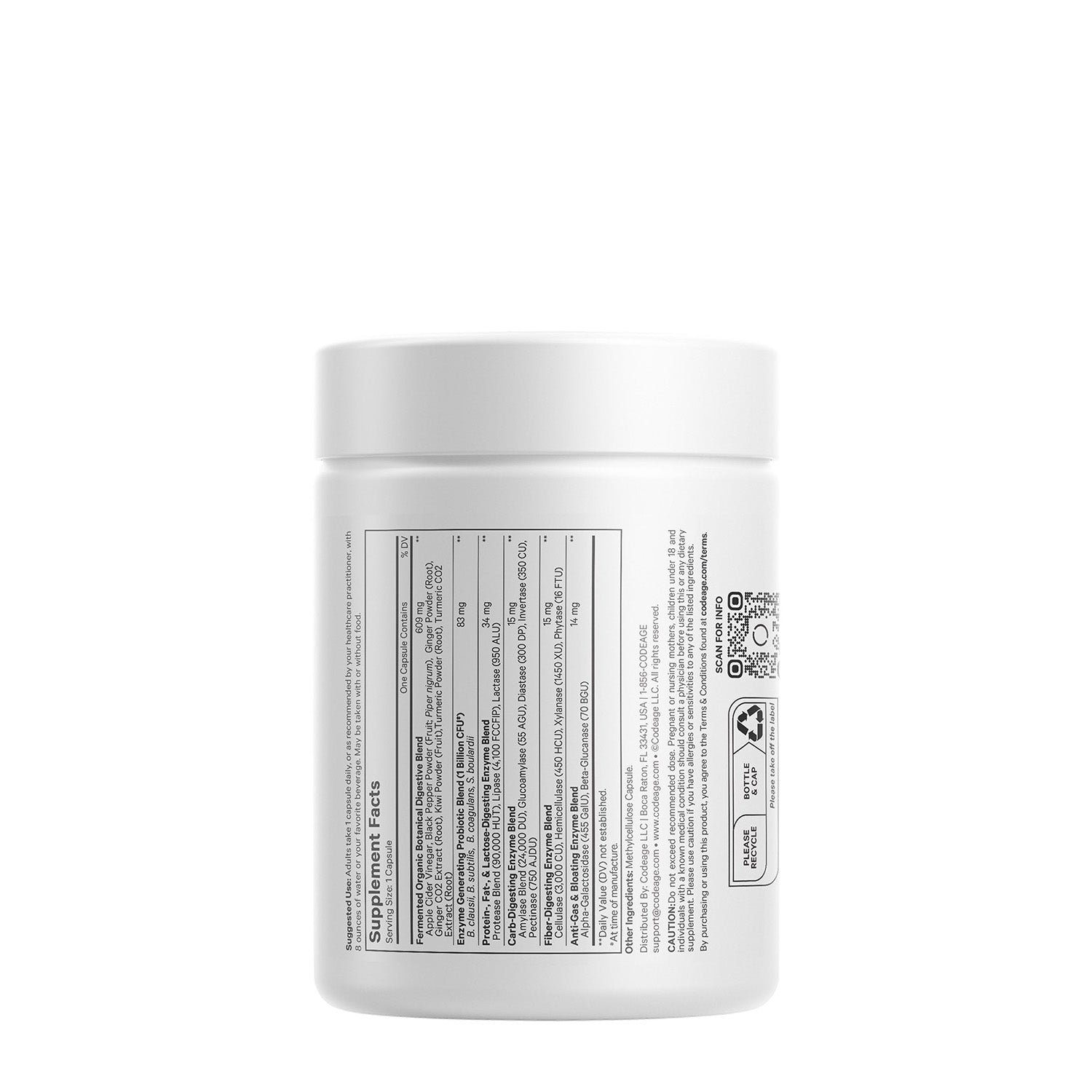 Codeage Fermented Digestive Enzymes with Probiotics and Prebiotics