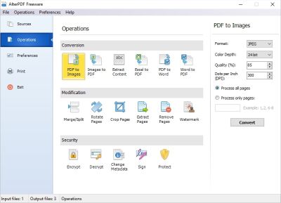 AlterPDF screenshot