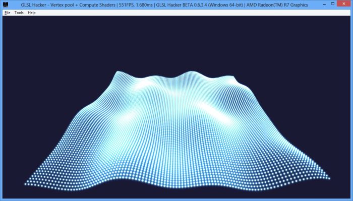 AMD Kaveri APU A10-7850K, GLSL Hacker compute shader demo