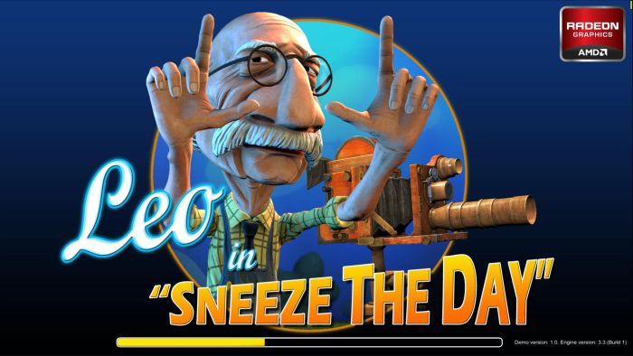 AMD Radeon HD 7900 Series Direct3D 11 Demo: Leo in Sneeze The Day