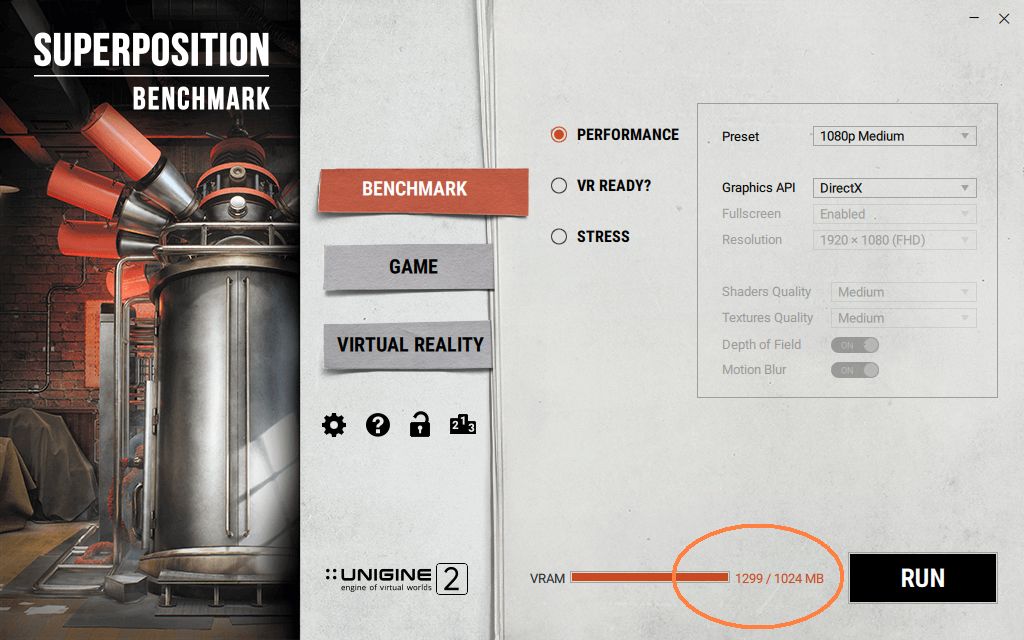 Unigine Superposition - Incorrect VRAM size - Intel Arc A750 GPU