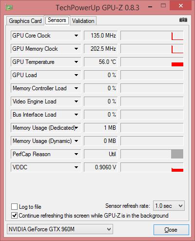 ASUS G551JW gaming notebook - GPU-Z