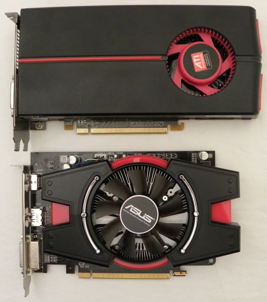 ASUS Radeon HD 6670 vs AMD HD 5770 reference board