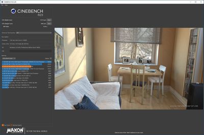 Cinebench screenshot