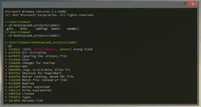 Cmder screenshot