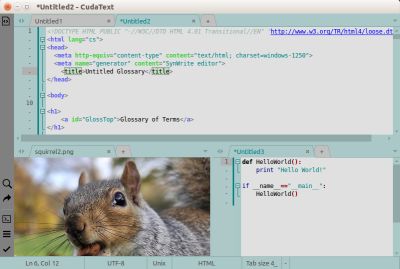 CudaText Editor screenshot
