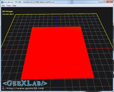 DDS debugging in GeeXLab