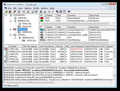 Dependency Walker screenshot