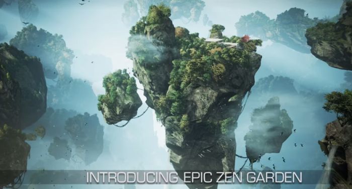 Epic Zen Garden: Unreal Engine 4 TechDemo for IOS 8 with Metal API