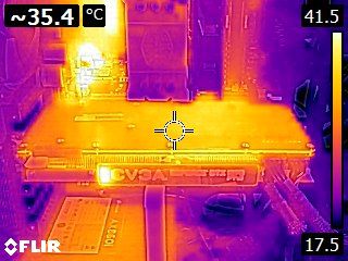 EVGA GeForce GTX 1070 FTW - Thermal imaging