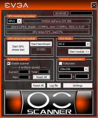 EVGA OC Scanner 1.7.3