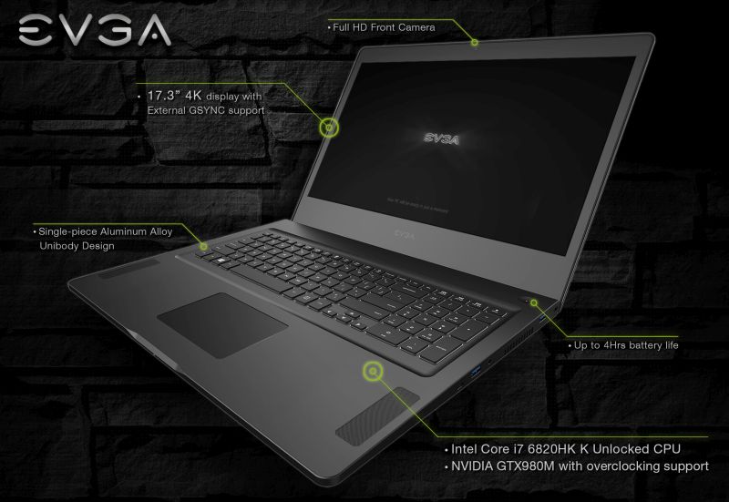 EVGA SC17 Gaming Laptop