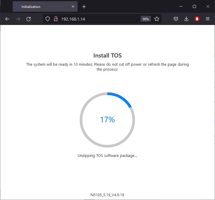 TerraMaster F2-423 NAS software configuration