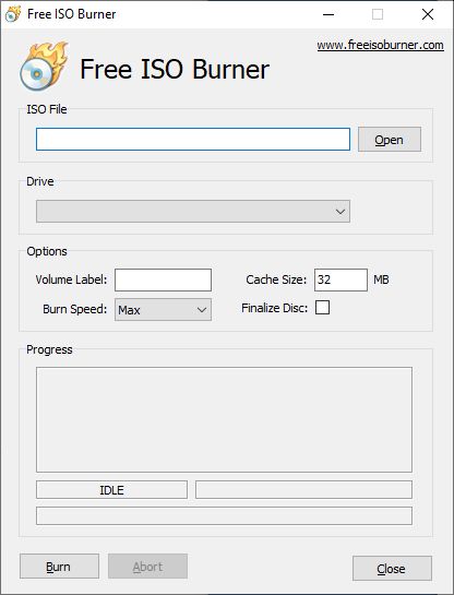 Free ISO Burner screenshot