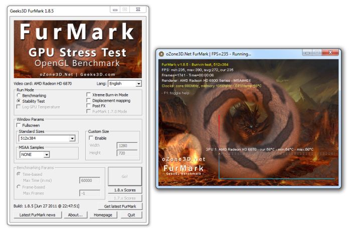 FurMark 1.8.5