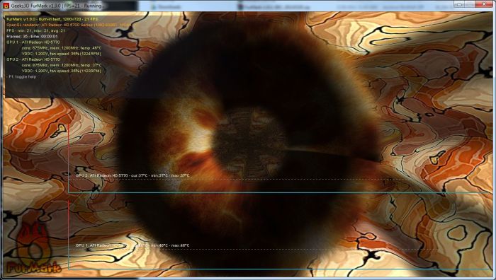 FurMark 1.9.0, Catalyst 11.2 GLSL bug, incorrect lighting