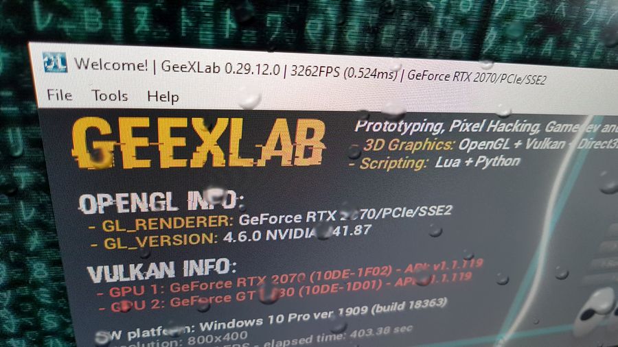 GeeXLab: 3D programming and prototyping for Win64, Linux64, macOS, RaspberryPi and TinkerBoard