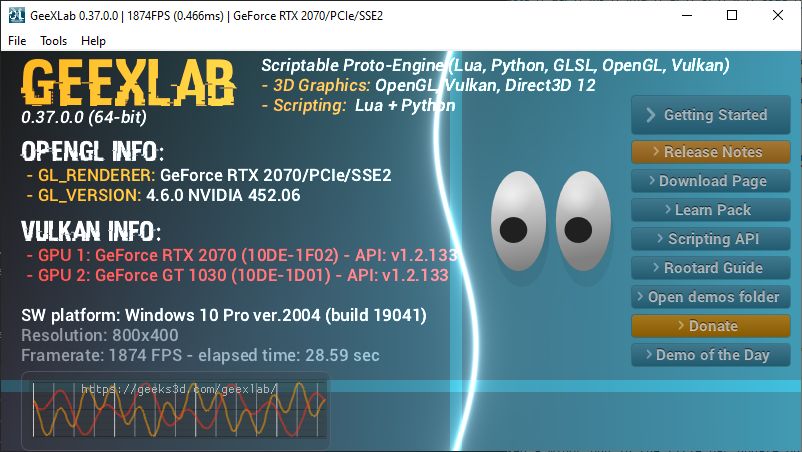 GeeXLab: scriptable proto-engine on Windows