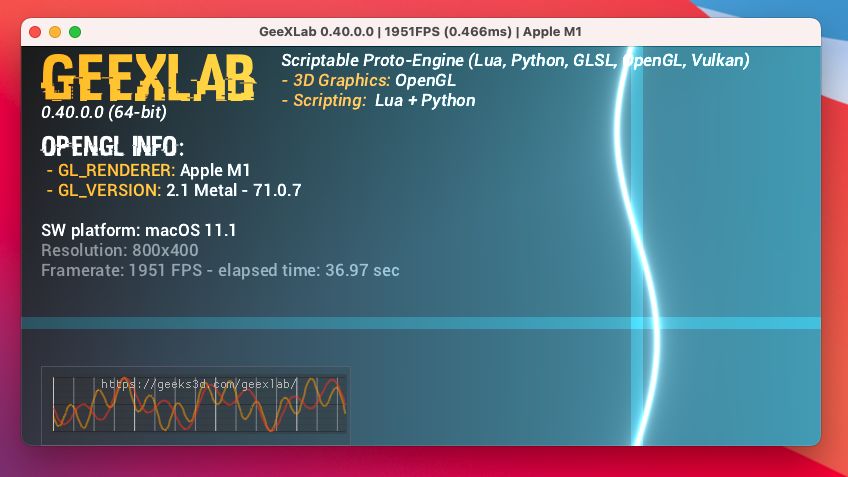 GeeXLab on Apple Mac mini M1 - arm64