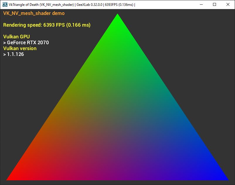Mesh Shaders - Triangle in Vulkan