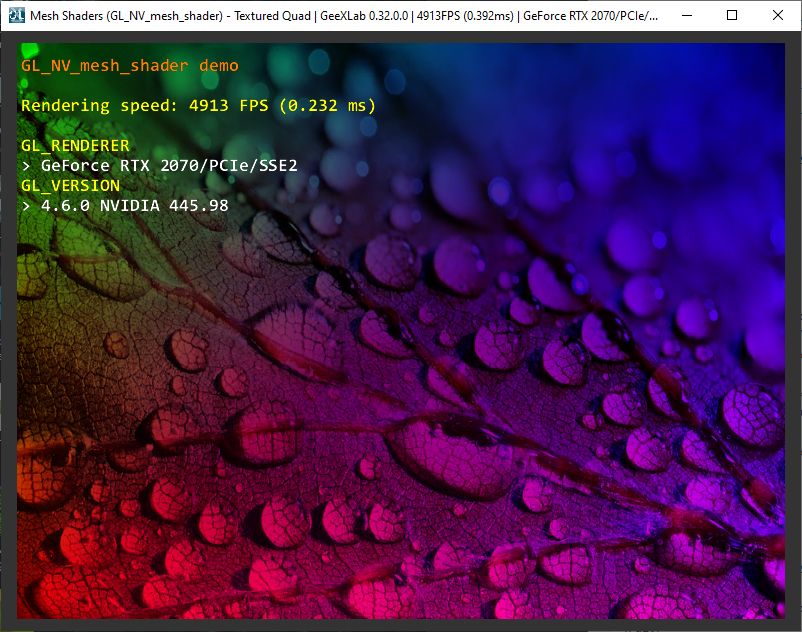 GeeXLab - Mesh Shaders in OpenGL
