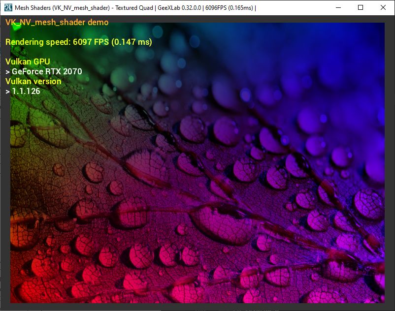 GeeXLab - Mesh Shaders in Vulkan