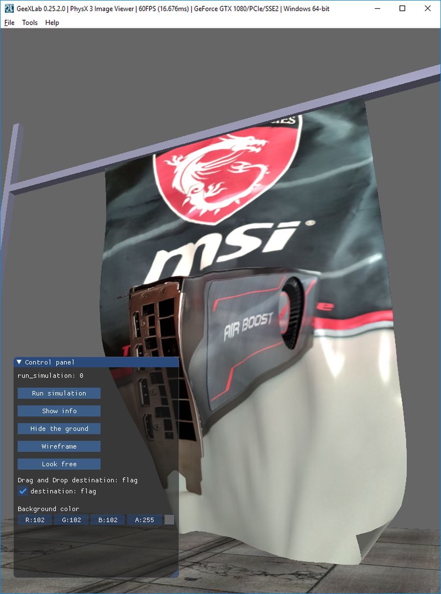 GeeXLab - PhysX 3 image viewer