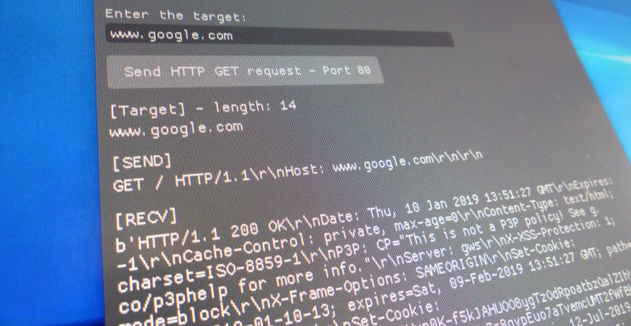 GeeXLab and Python 3 - simple HTTP request with the socket module