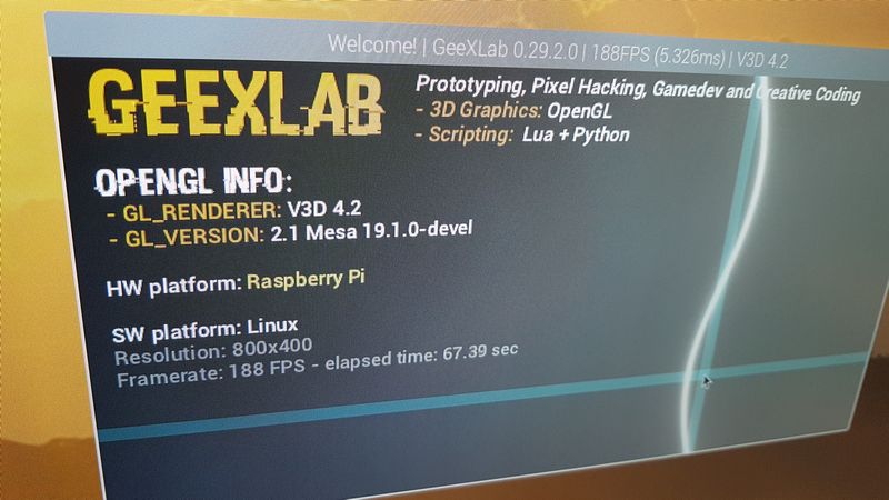 GeexLab on Raspberry Pi 4