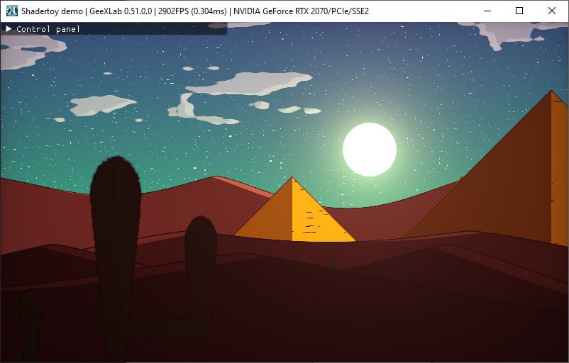 Shadertoy demopack for GeeXLab