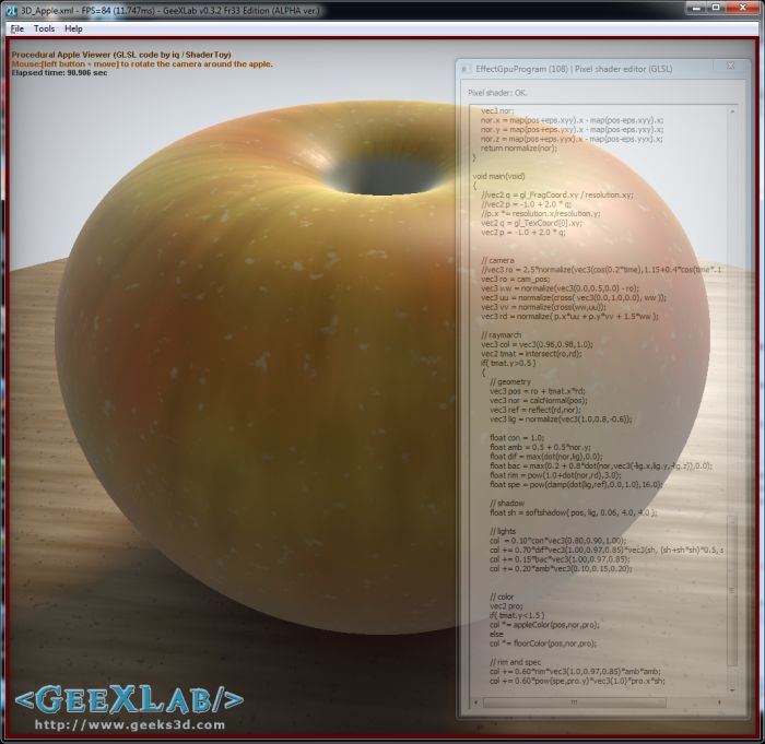 Procedural Apple in GLSL