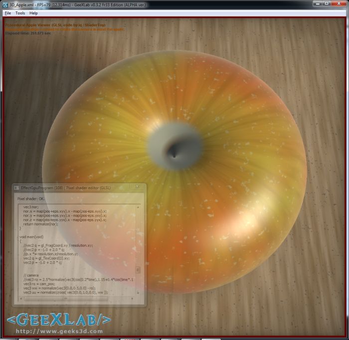 Procedural Apple in GLSL