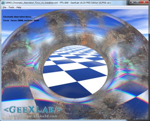 GeeXLab, Chromatic Aberration (GLSL)