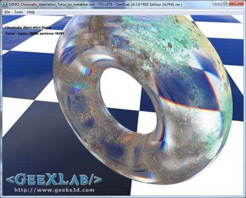 GeeXLab, Chromatic Aberration (GLSL)