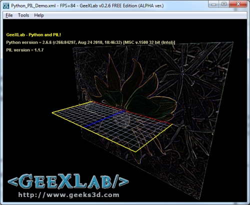 GeeXLab, Python, PIL