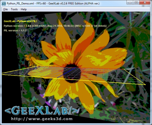 GeeXLab, Python, PIL