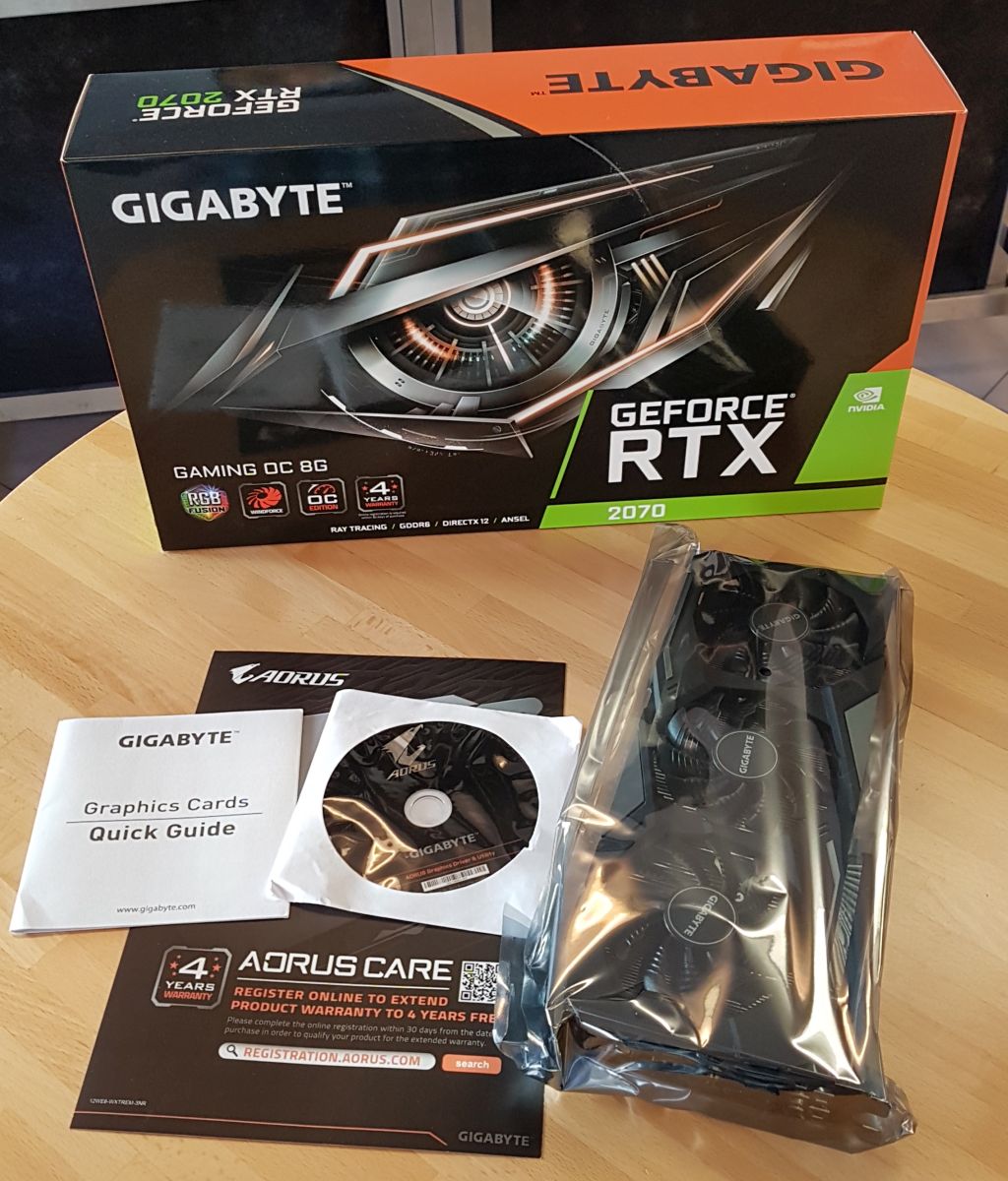 GIGABYTE GeForce RTX 2070 Gaming OC 8GB GDDR6
