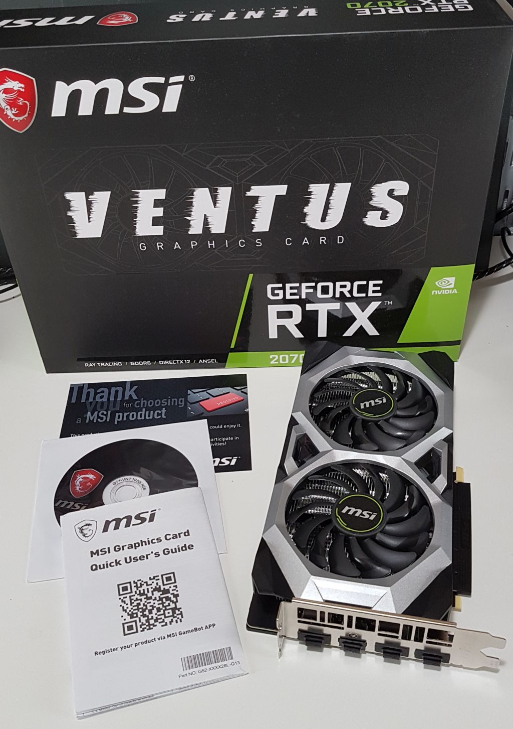 MSI GeForce RTX 2070 Ventus 8GB GDDR6