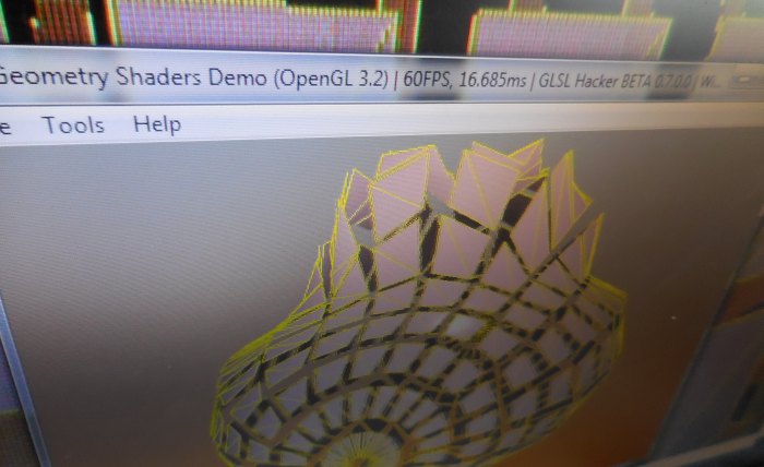 GLSL Hacker - Geometry exploder with OpenGL geometry shaders