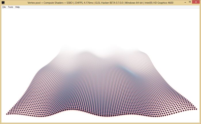 GLSL Hacker demo: OpenGL 4.3 compute shaders + SSBO